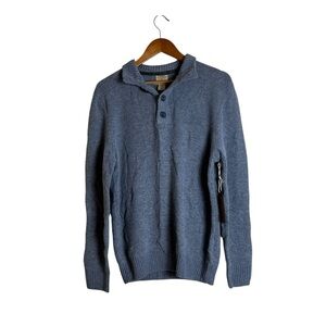 NWT!‎ Telluride grey wool blend collared sweater